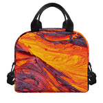 Volcano Lava Print Insulated Lunch Bag