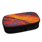 Volcano Lava Print Insulin Cooler Travel Case