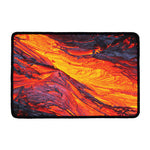 Volcano Lava Print Kitchen Mat