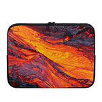 Volcano Lava Print Laptop Sleeve