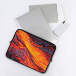 Volcano Lava Print Laptop Sleeve