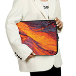 Volcano Lava Print Laptop Sleeve