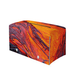 Volcano Lava Print Leather Tissue Box Cover