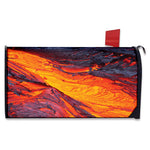 Volcano Lava Print Mailbox Cover