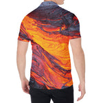 Volcano Lava Print Men's Shirt