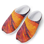 Volcano Lava Print Mesh Casual Shoes