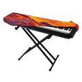Volcano Lava Print Piano Keyboard Cover