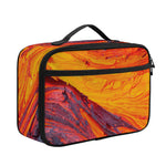 Volcano Lava Print Portable Lunch Bag