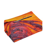 Volcano Lava Print Rectangle Tissue Box Cover