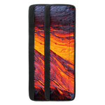 Volcano Lava Print Refrigerator Handle Covers