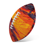 Volcano Lava Print Rugby Ball