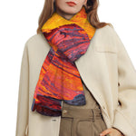 Volcano Lava Print Scarf