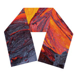 Volcano Lava Print Scarf