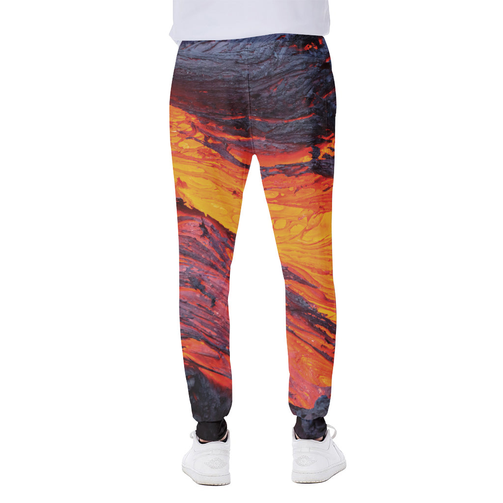 Volcano Lava Print Scuba Joggers