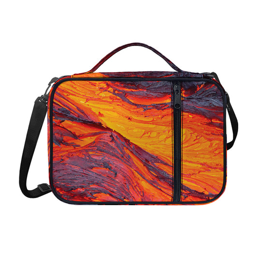 Volcano Lava Print Shoulder Strap Bible Bag