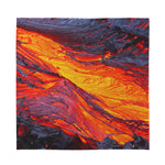 Volcano Lava Print Silk Bandana