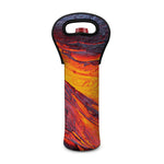 Volcano Lava Print Single Neoprene Wine Tote