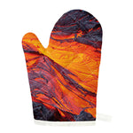 Volcano Lava Print Single Oven Mitt