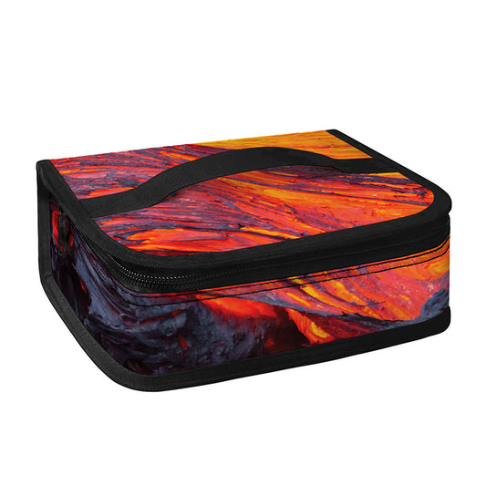 Volcano Lava Print Small Lunch Bag