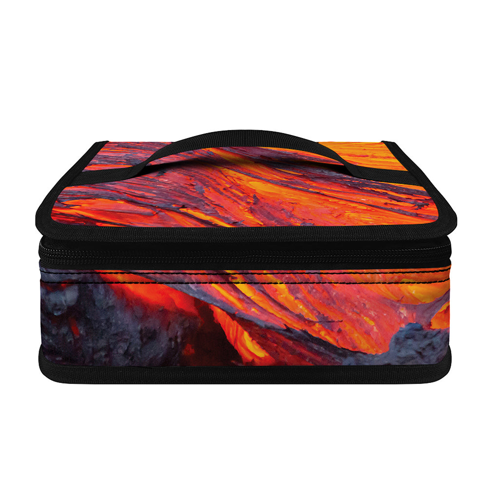 Volcano Lava Print Small Lunch Bag