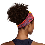 Volcano Lava Print Sports Headband