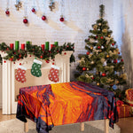 Volcano Lava Print Tablecloth