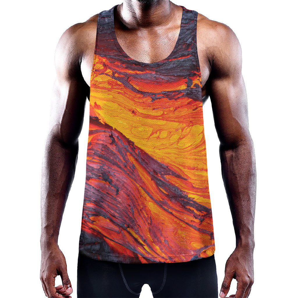 Volcano Lava Print Training Tank Top