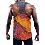 Volcano Lava Print Training Tank Top