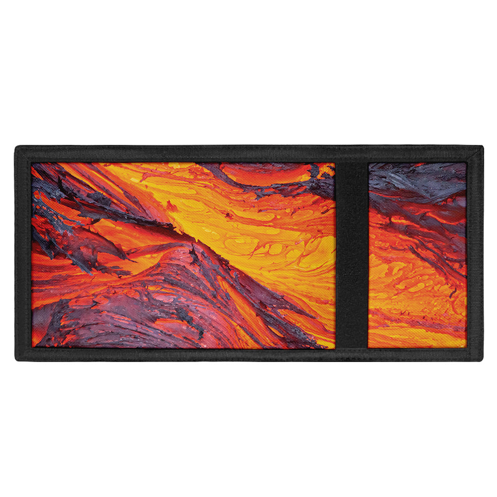 Volcano Lava Print Trifold Wallet