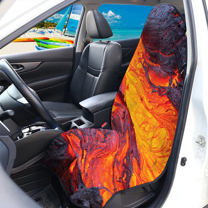 Volcano Lava Print Waterproof Car Seat Cover