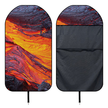 Volcano Lava Print Waterproof Car Seat Cover