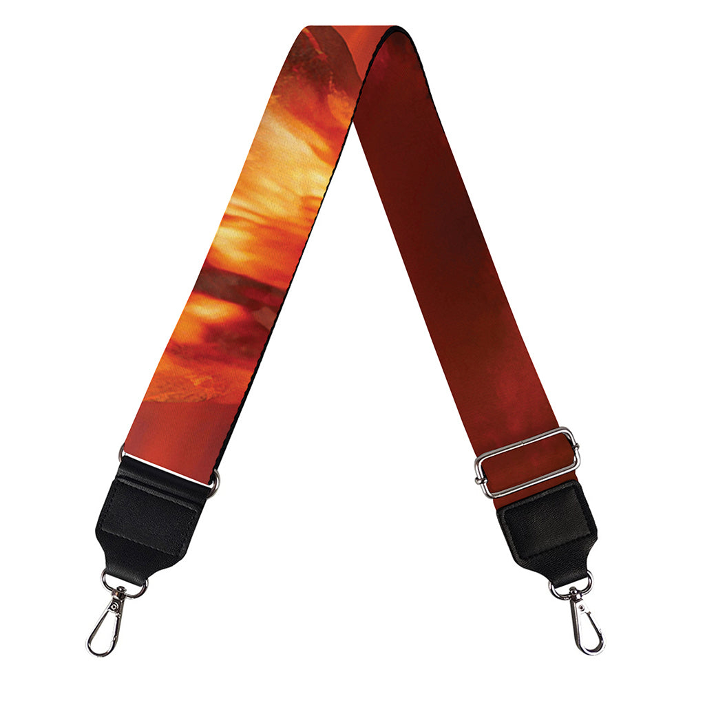 Volcano On The Sea Print Bag Strap