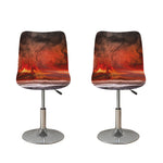Volcano On The Sea Print Bar Stool Covers