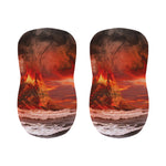 Volcano On The Sea Print Bar Stool Covers