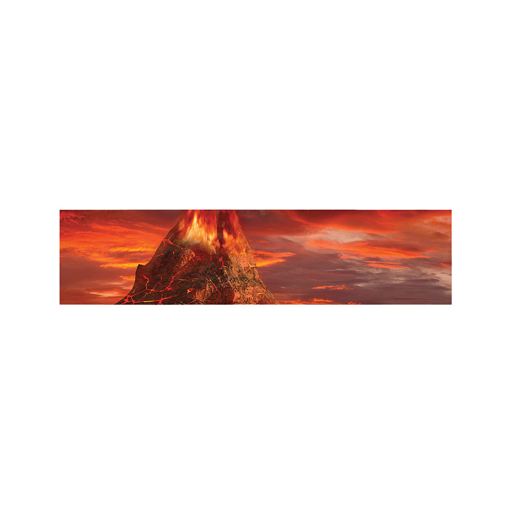 Volcano On The Sea Print Bed Runner