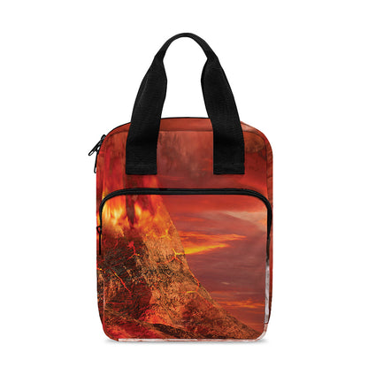 Volcano On The Sea Print Bible Tote Bag