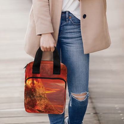 Volcano On The Sea Print Bible Tote Bag