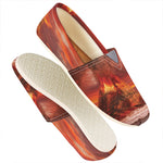 Volcano On The Sea Print Casual Shoes