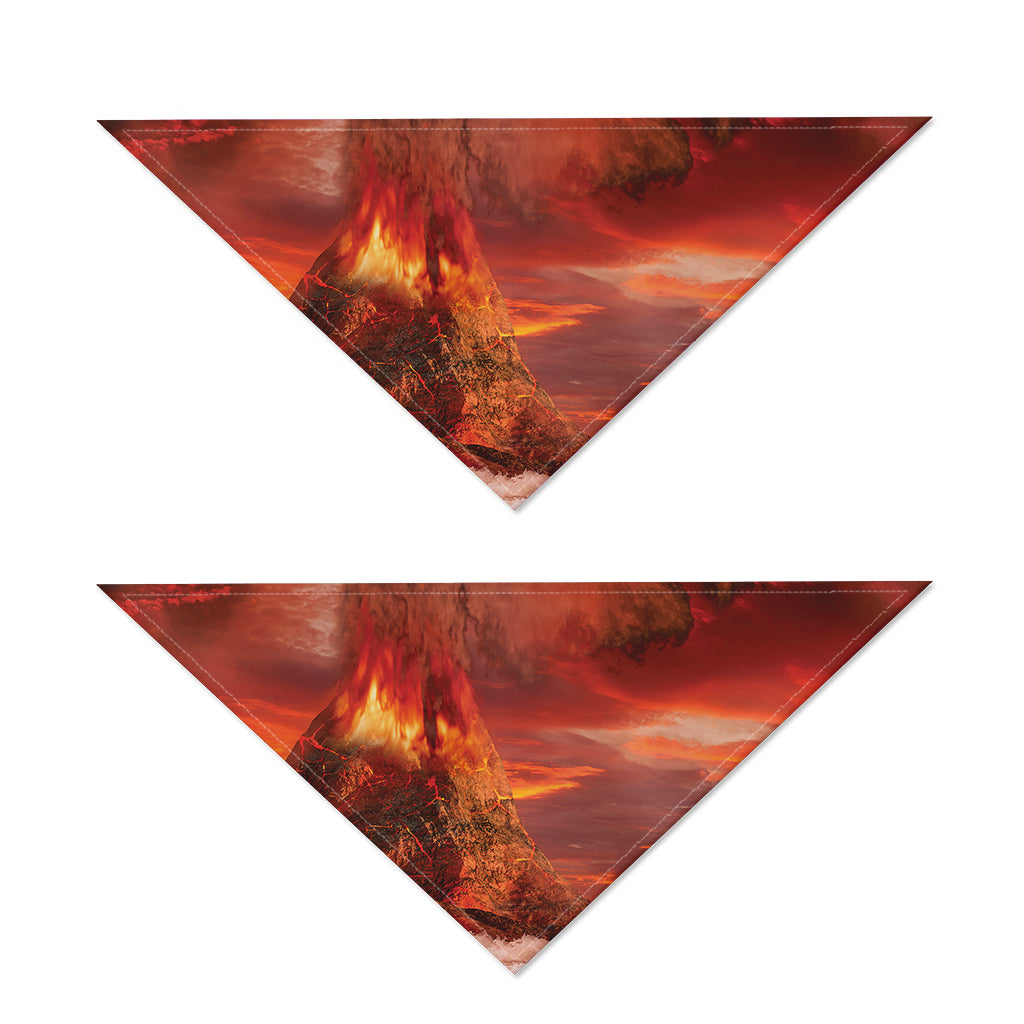 Volcano On The Sea Print Dog Bandana