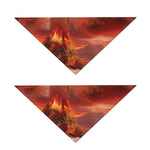 Volcano On The Sea Print Dog Bandana