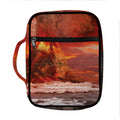 Volcano On The Sea Print Front Pocket Bible Bag