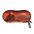 Volcano On The Sea Print Glasses Case