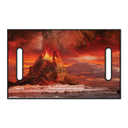 Volcano On The Sea Print Golf Cart Seat Cover