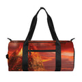 Volcano On The Sea Print Gym Bag