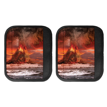 Volcano On The Sea Print Handle Covers
