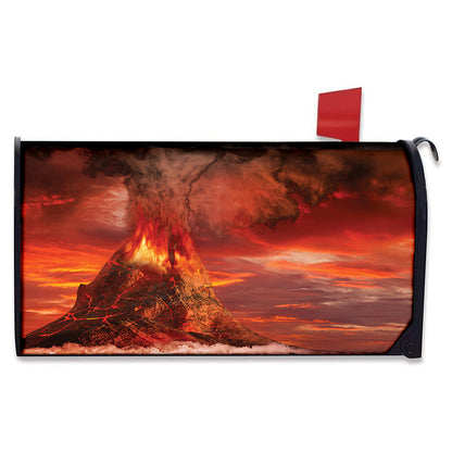 Volcano On The Sea Print Mailbox Cover