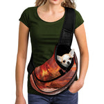 Volcano On The Sea Print Pet Sling Carrier