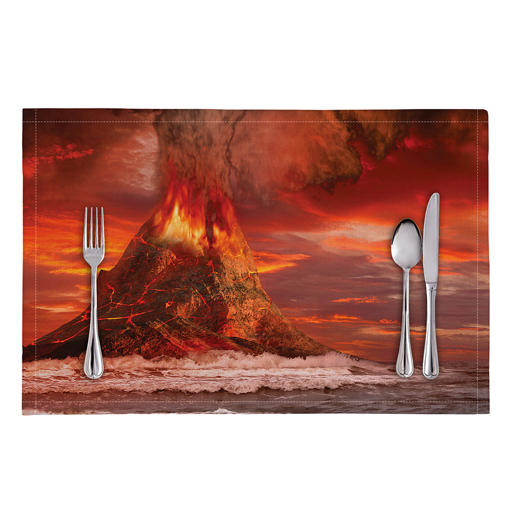 Volcano On The Sea Print Placemat