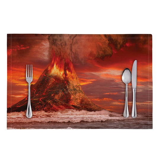 Volcano On The Sea Print Placemat