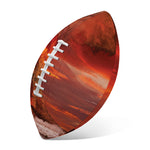Volcano On The Sea Print Rugby Ball